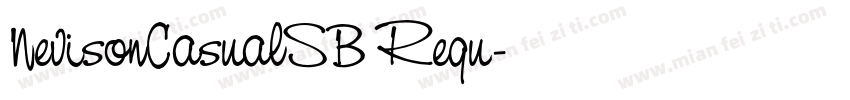 NevisonCasualSB Regu字体转换